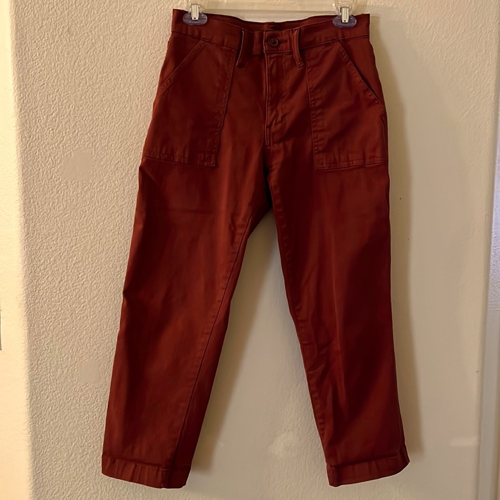 Lucky Brand burnt orange chino pants